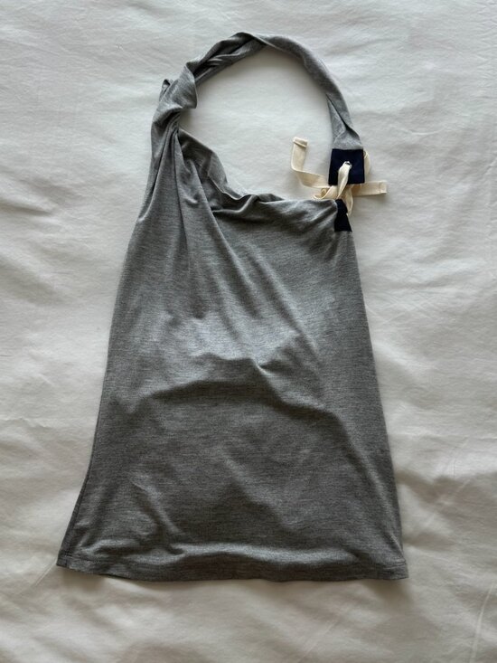 Paloma Wool Tops - Gray paloma wool halter neck wool tank top with tie excellen con